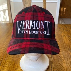 Vermont red plaid hat